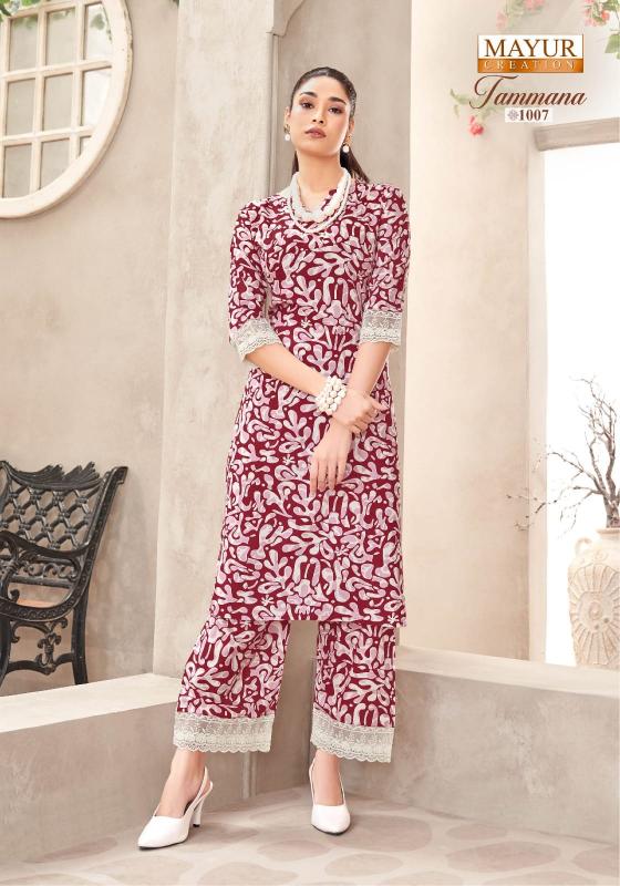 Mayur Tamana vol 1 catalog print co ord set wholesale in mumbai