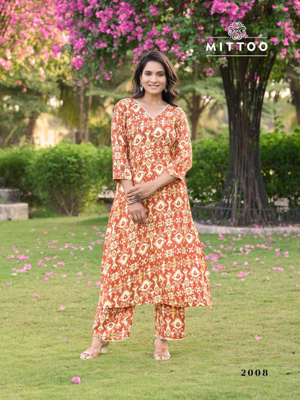 Mittoo Sulekha vol 2 catalog co ord sets manufacturers in india