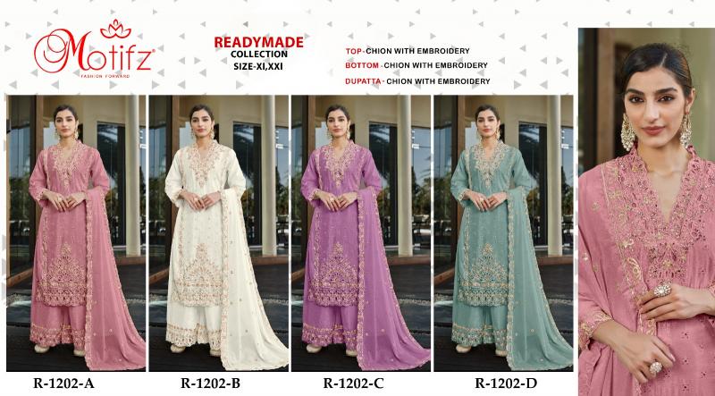 Motifz 1202 Catalog pakistani plazo suits 2025