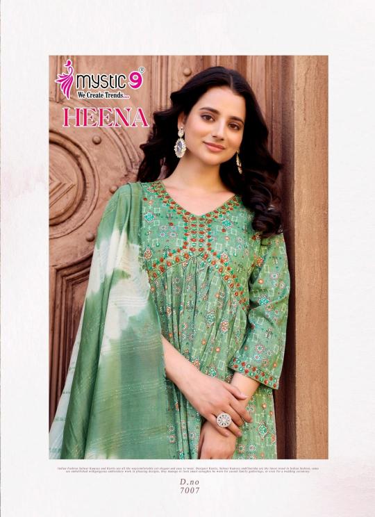 Mystic 9 Heena Vol 7 Catalog party kurtis online india