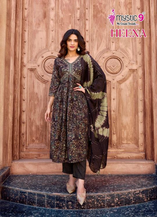 Mystic 9 Heena Vol 7 Catalog party kurtis online india