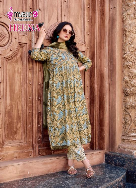 Mystic 9 Heena Vol 7 Catalog party kurtis online india
