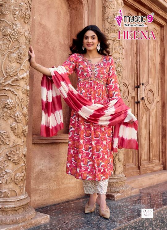 Mystic 9 Heena Vol 7 Catalog party kurtis online india