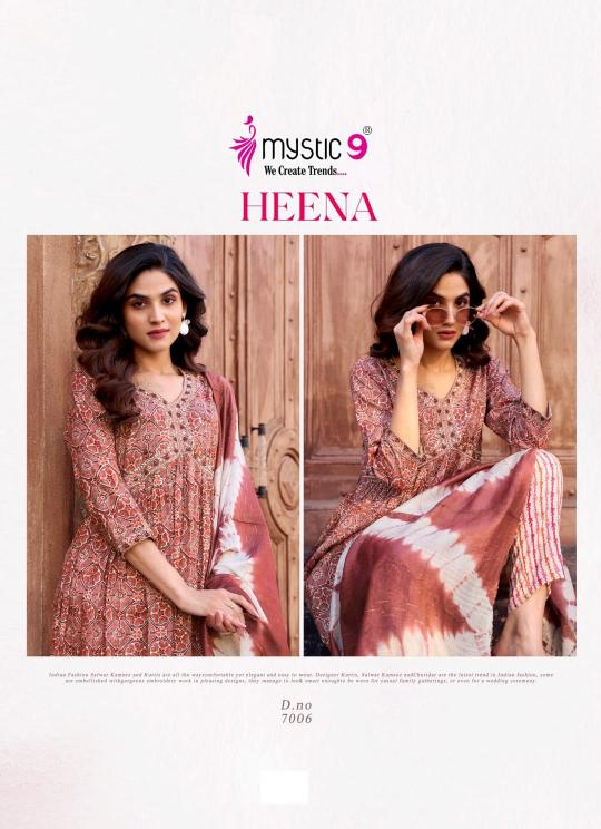 Mystic 9 Heena Vol 7 Catalog party kurtis online india