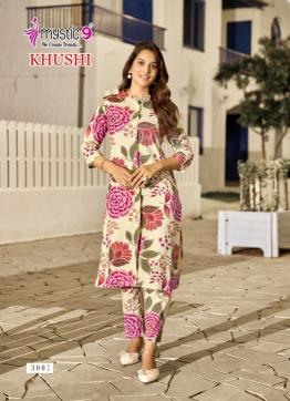 Mystic 9 Khushi Vol 3 catalog viscose wholesale co ord sets