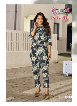 Mystic 9 Khushi Vol 3 catalog viscose wholesale co ord sets
