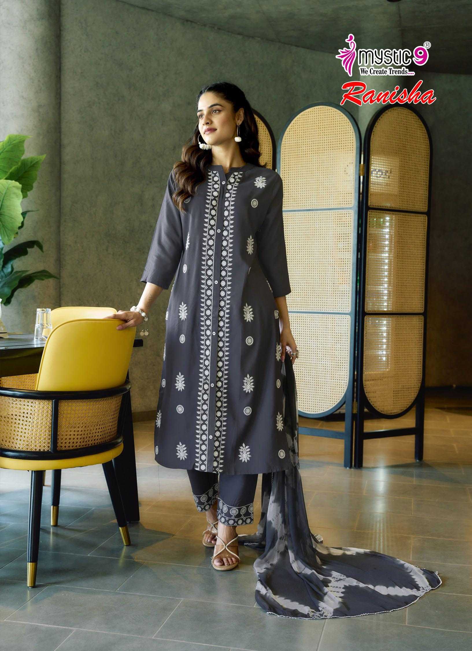 Mystic 9 Ranisha vol 1 catalog indian kurti dresses 