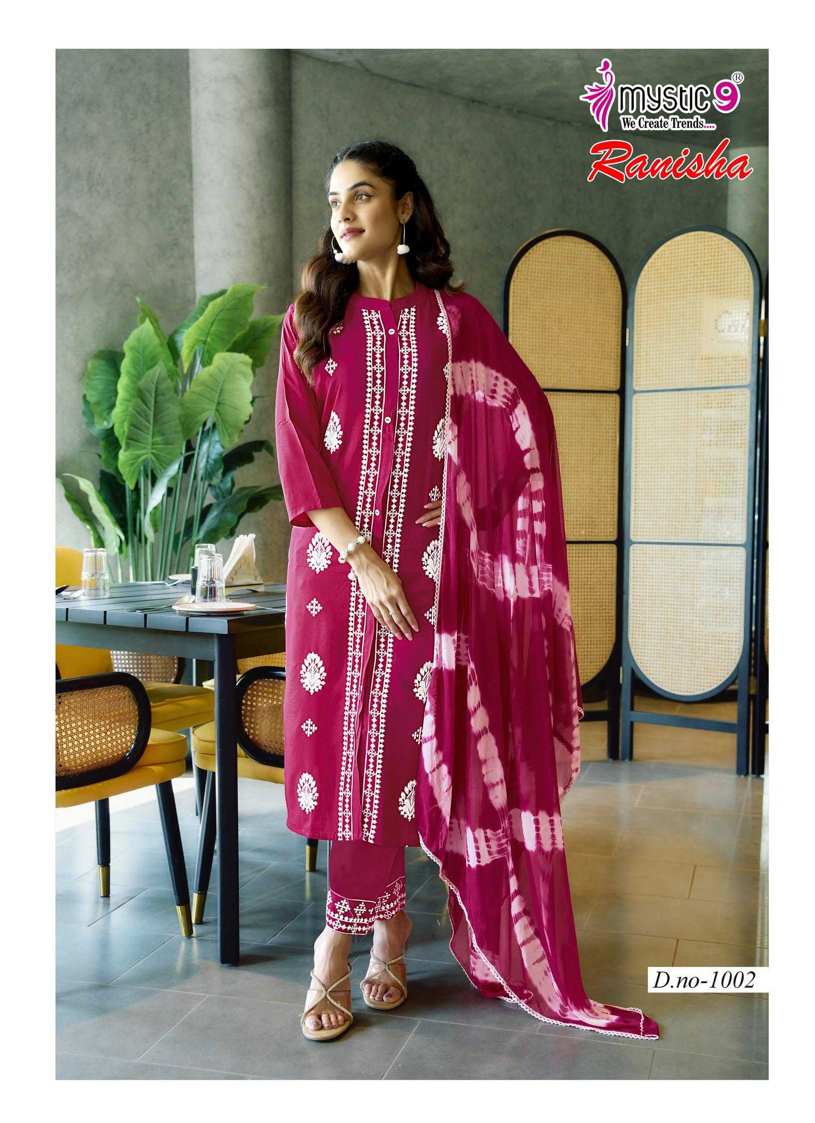 Mystic 9 Ranisha vol 1 catalog indian kurti dresses 