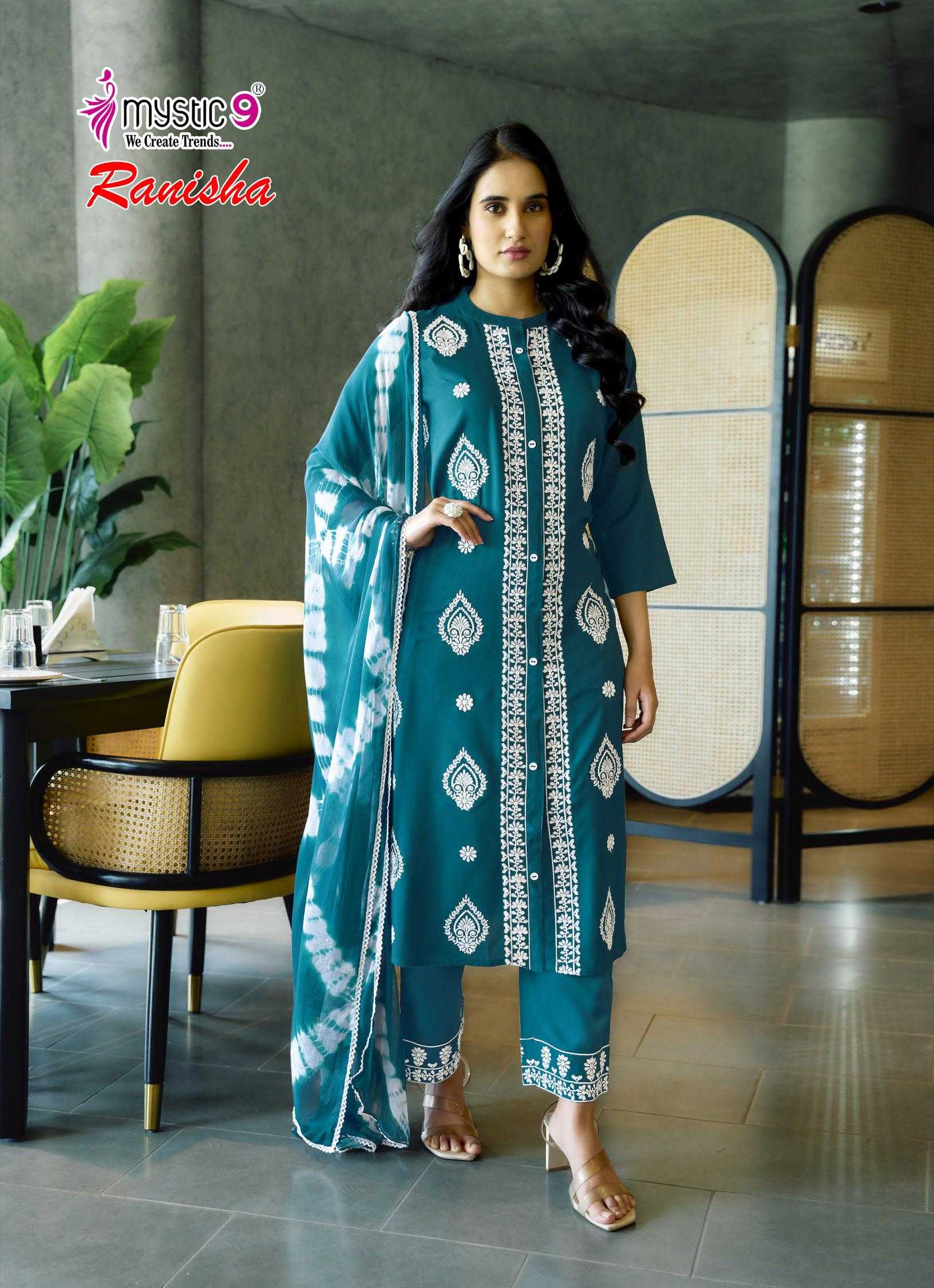 Mystic 9 Ranisha vol 1 catalog indian kurti dresses 