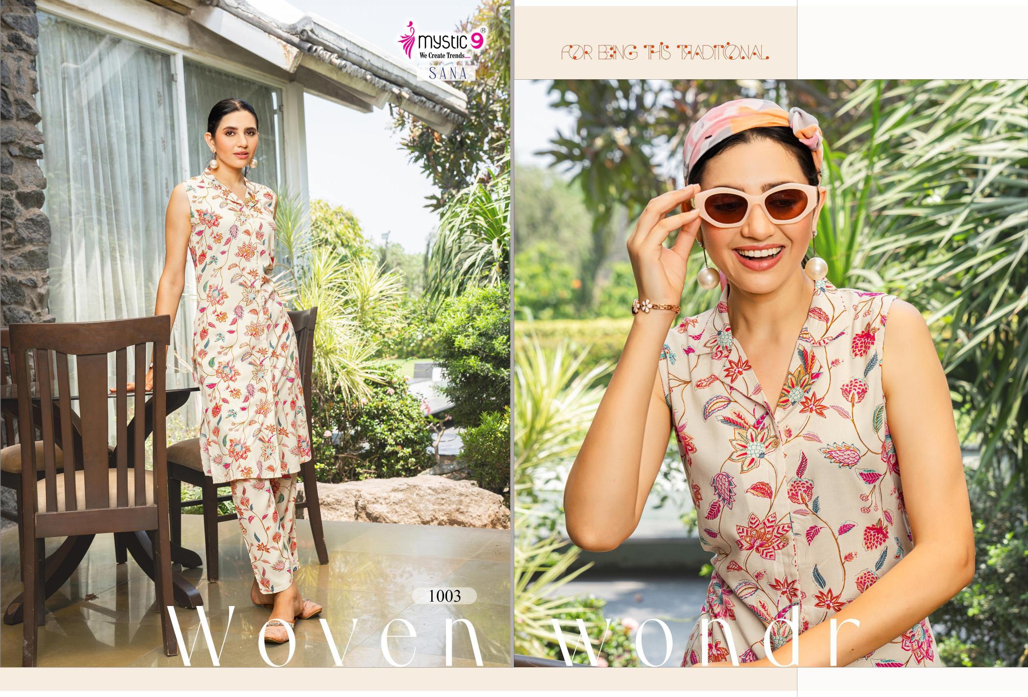 Mystic 9 Sana vol 1 catalog indian co ord set wholesale in uk