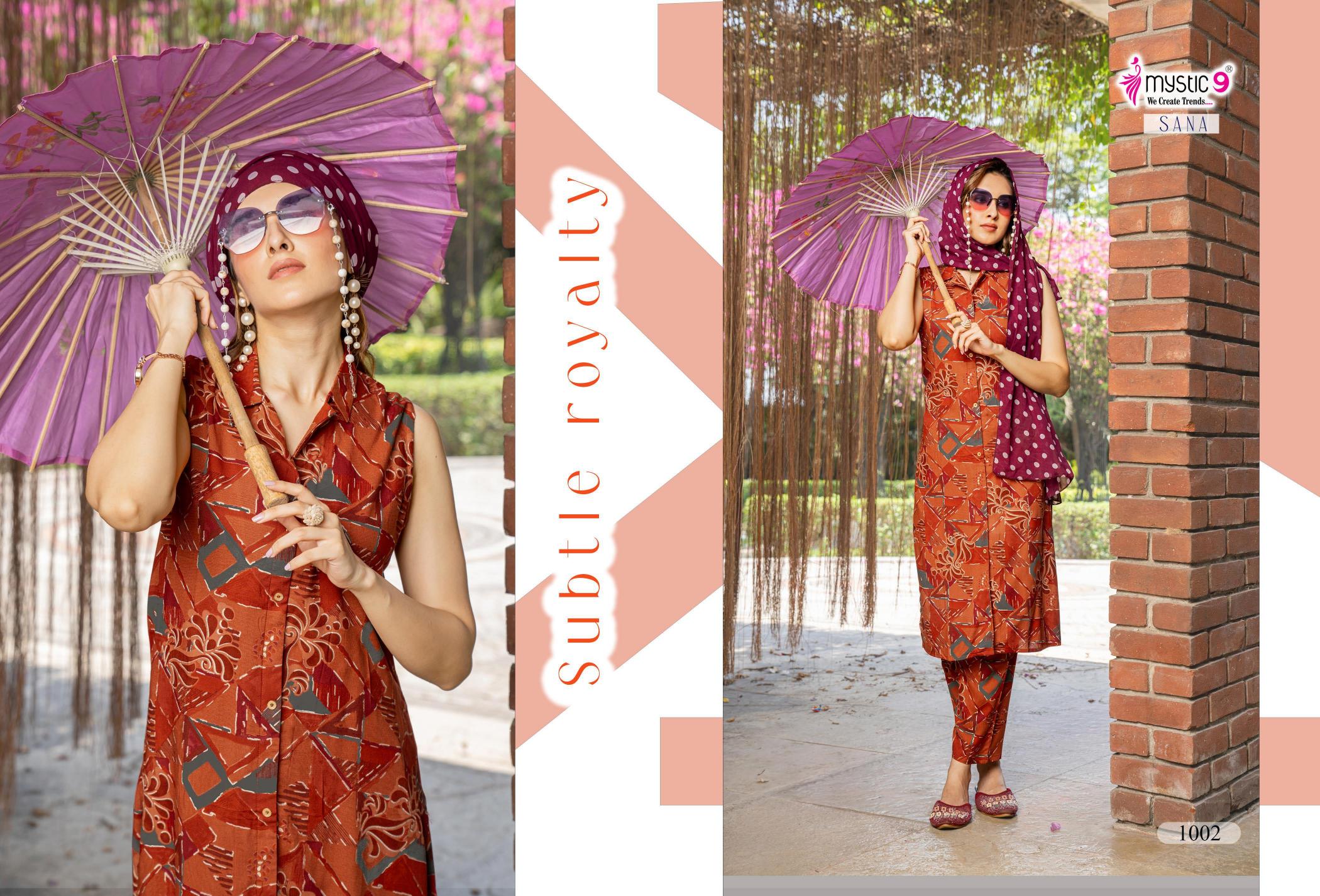 Mystic 9 Sana vol 1 catalog indian co ord set wholesale in uk