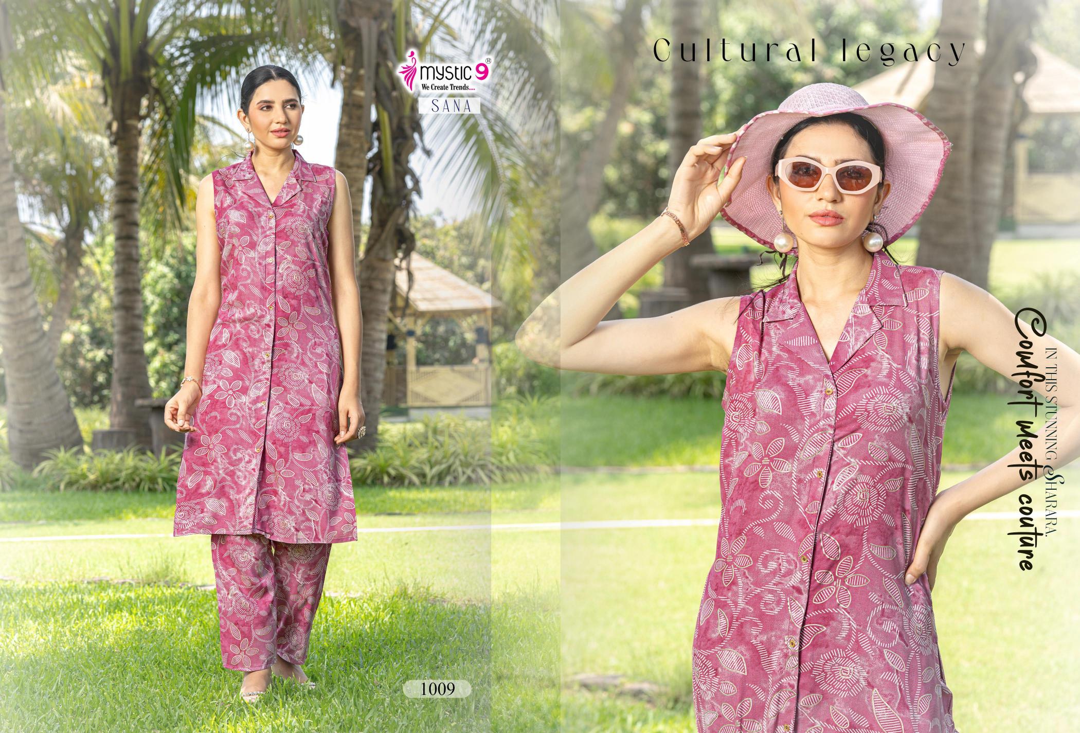 Mystic 9 Sana vol 1 catalog indian co ord set wholesale in uk