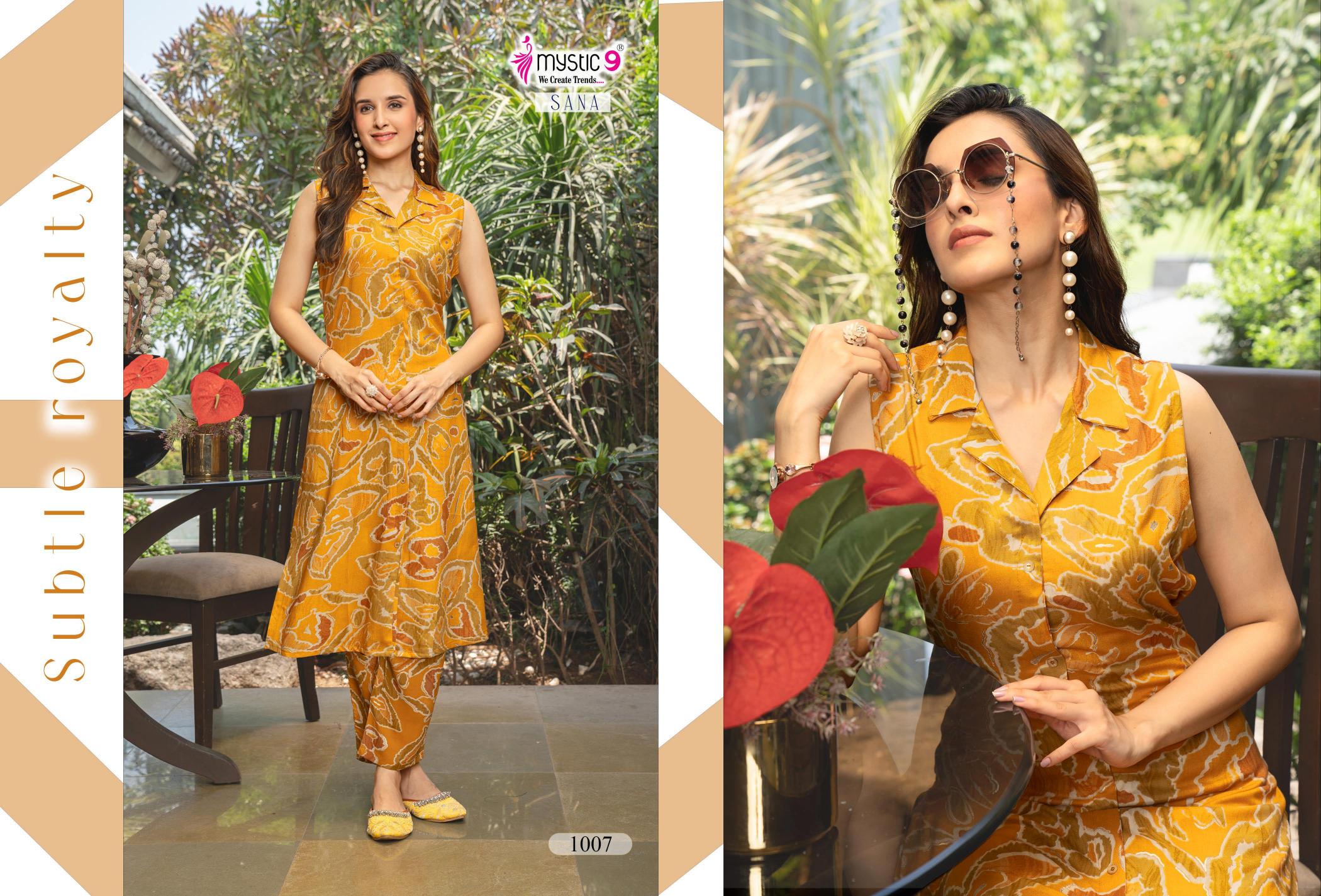 Mystic 9 Sana vol 1 catalog indian co ord set wholesale in uk