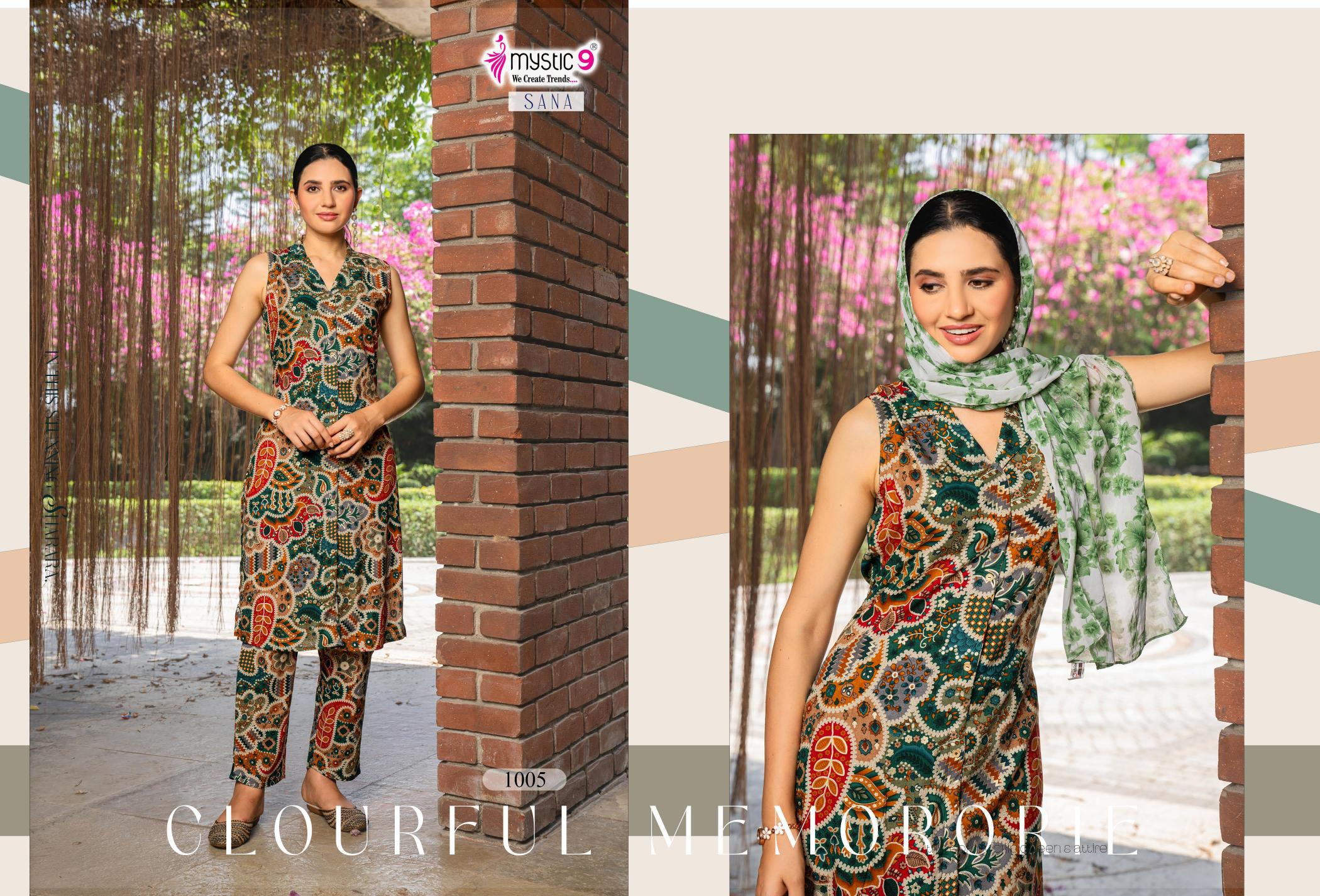 Mystic 9 Sana vol 1 catalog indian co ord set wholesale in uk