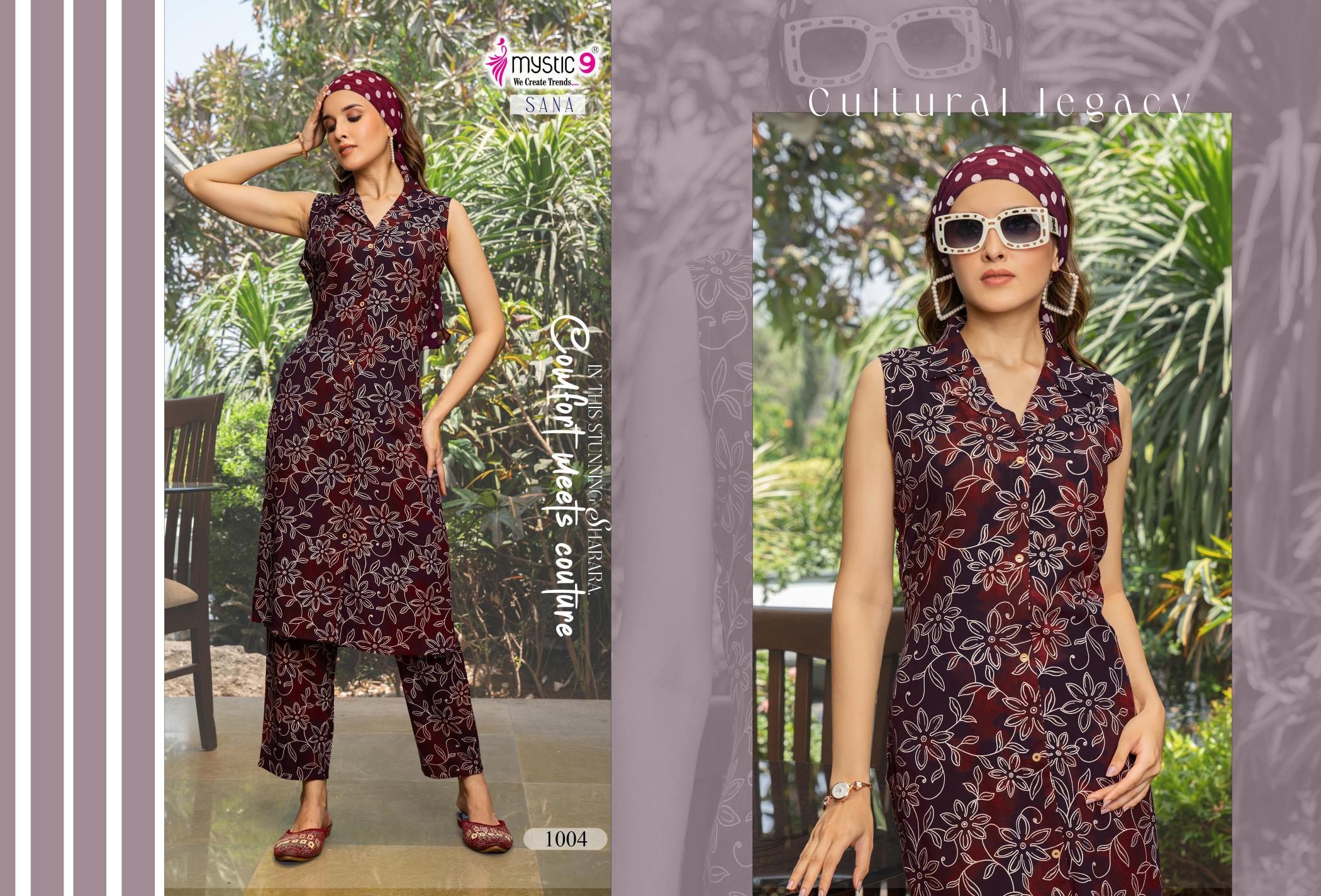 Mystic 9 Sana vol 1 catalog indian co ord set wholesale in uk