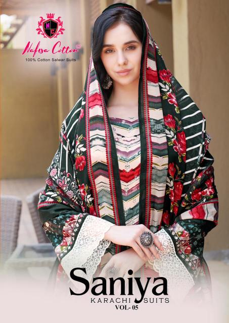Nafisa Saniya Vol-05 – Karachi Dress Material - Wholesale Catalog