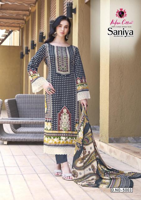 Nafisa Saniya Vol-05 – Karachi Dress Material - Wholesale Catalog