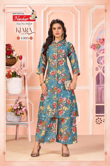 Navkar Kiara Vol 1 catalog summer co ord set wholesale