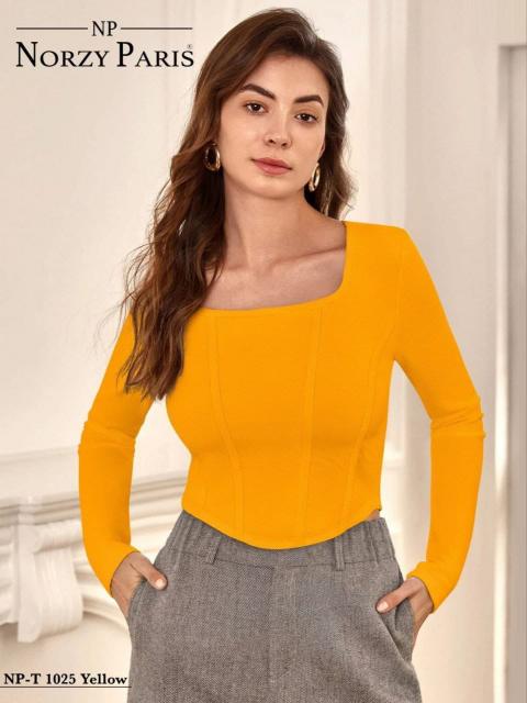 Norzy Paris Tipsy T 1024 Red , 1025 Yellow catalog Western dress Wholesale