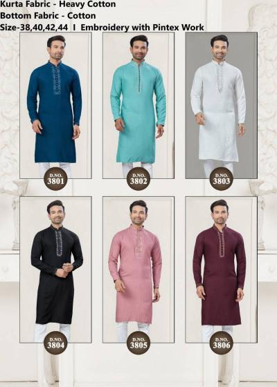 Outluk Wedding Collection Vol 38 catalog Cotton mans Kurta With Pajama