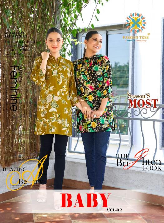 Passion Tree Baby Vol 2 Catalog indian ladies kurtis short kurtas