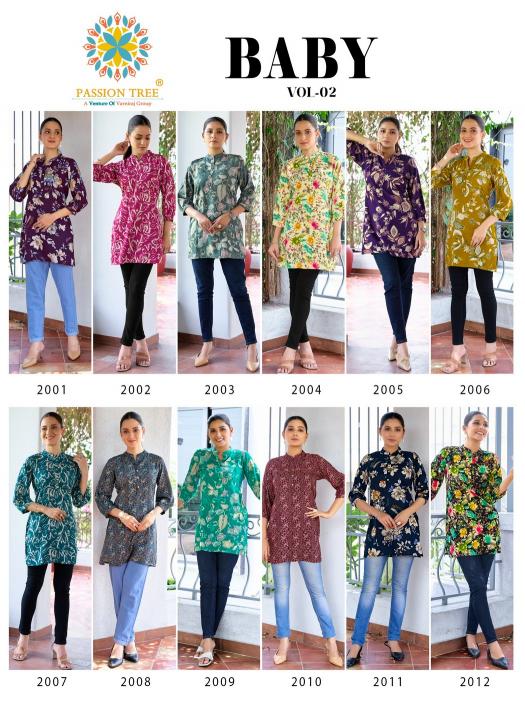 Passion Tree Baby Vol 2 Catalog indian ladies kurtis short kurtas