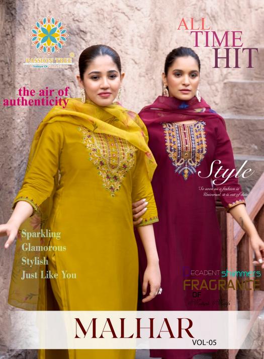 Passion Tree Malhar Vol 5 Catalog royal blue kurtis online india