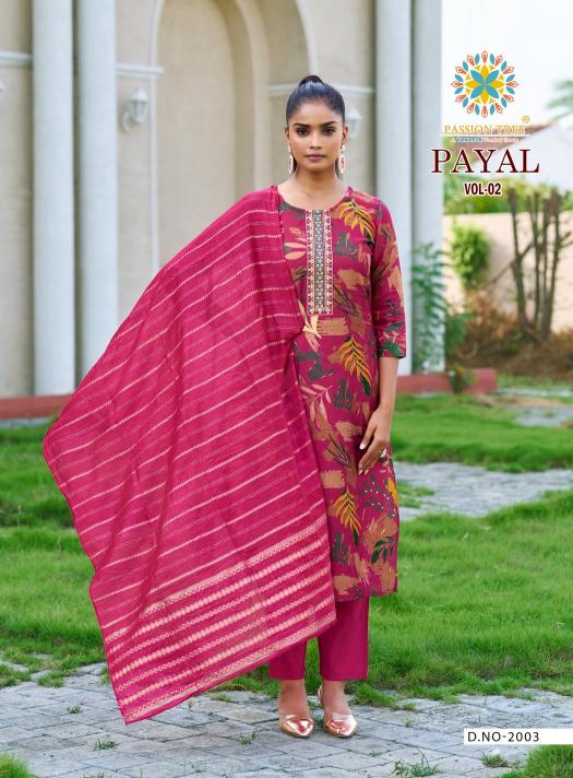 Passion Tree Payal Vol 2 catalog indian kurti style 2025