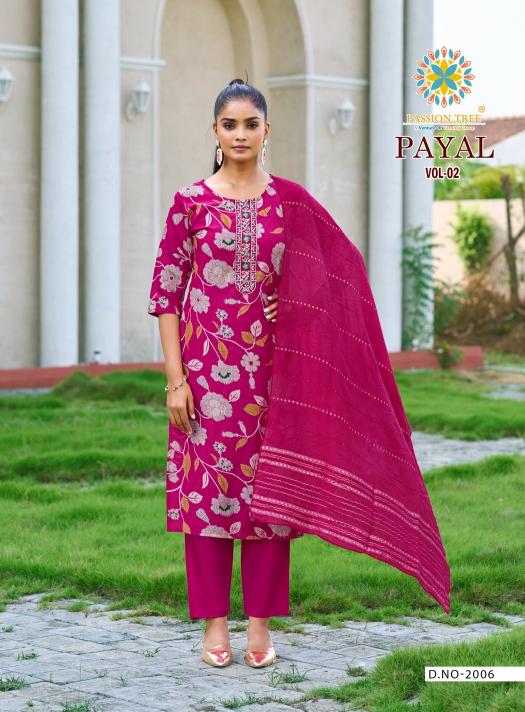 Passion Tree Payal Vol 2 catalog indian kurti style 2025