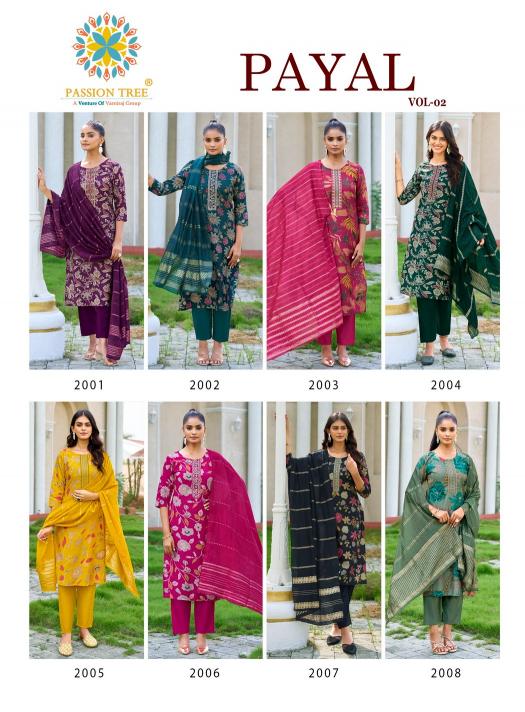 Passion Tree Payal Vol 2 catalog indian kurti style 2025
