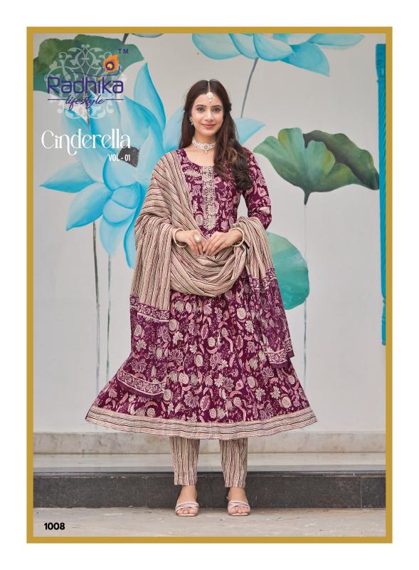 Radhika Lifestyle Cindrella vol 1 catalog ladies cotton kurtis manufacturers in india