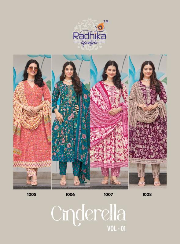 Radhika Lifestyle Cindrella vol 1 catalog ladies cotton kurtis manufacturers in india