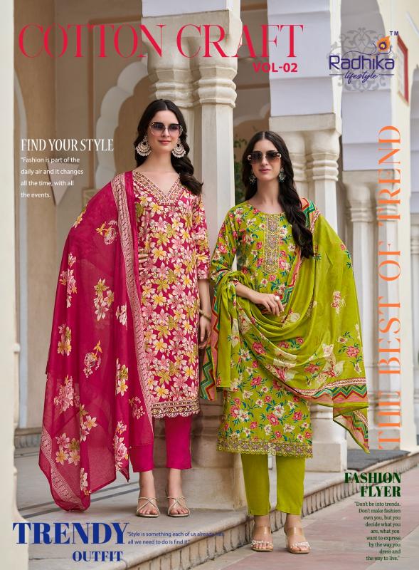 Radhika Lifestyle Cotton Craft Vol 2 catalog ebay indian designer cotton kurti