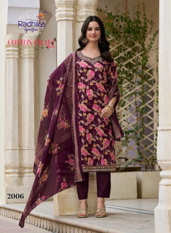 Radhika Lifestyle Cotton Craft Vol 2 catalog ebay indian designer cotton kurti