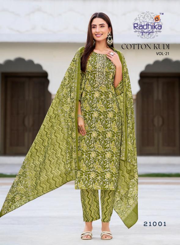 Radhika Lifestyle Cotton Kudi Vol 21 catalog indian cotton kurtis online