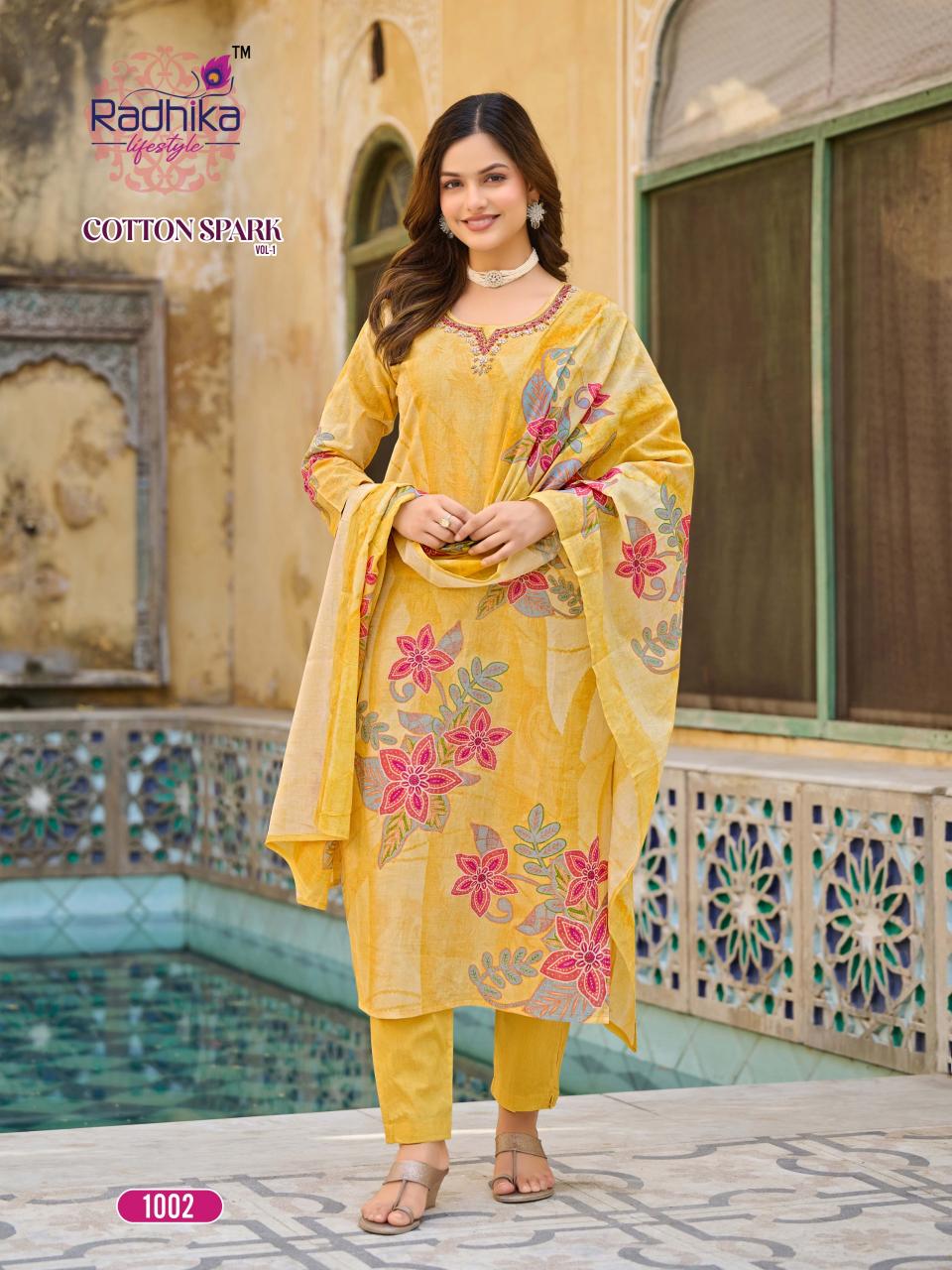 Radhika Lifestyle Cotton Spark Vol 1 Catalog cotton kurtis indian online