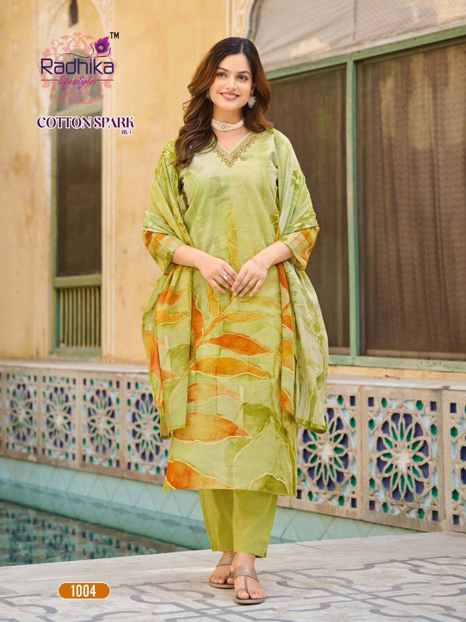 Radhika Lifestyle Cotton Spark Vol 1 Catalog cotton kurtis indian online