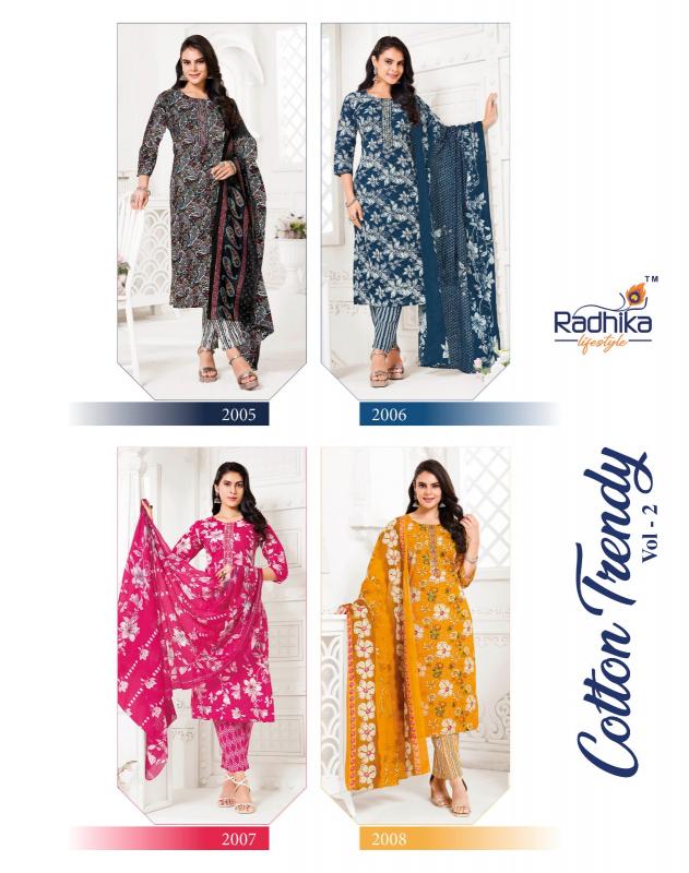Radhika Lifestyle Cotton Trendy vol 2 catalog buy online cotton kurtis in india