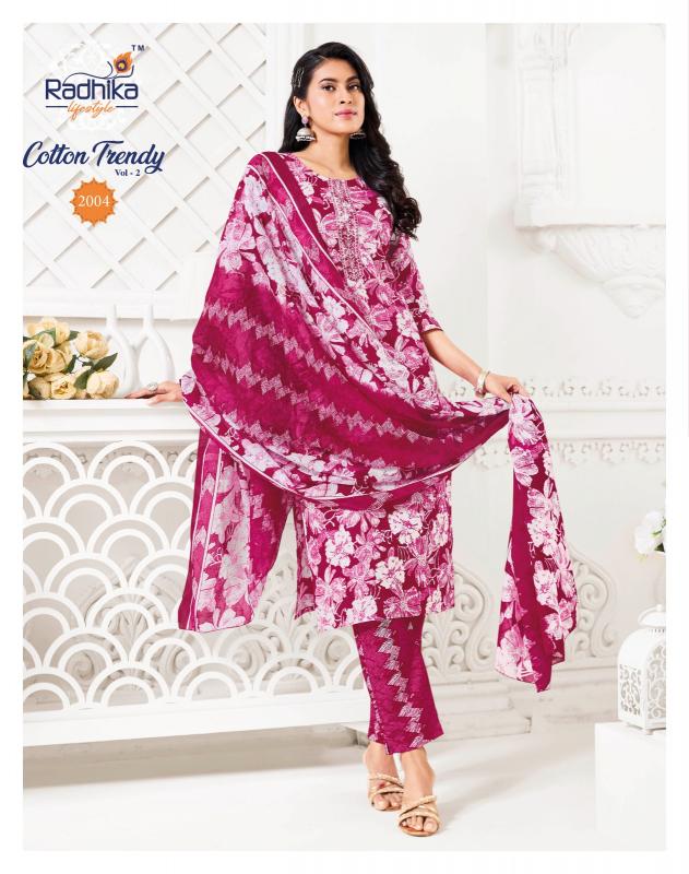 Radhika Lifestyle Cotton Trendy vol 2 catalog buy online cotton kurtis in india