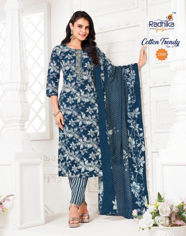 Radhika Lifestyle Cotton Trendy vol 2 catalog buy online cotton kurtis in india