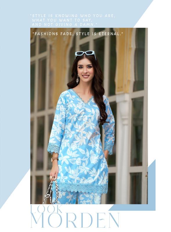 Radhika Lifestyle Ice Look Vol 1 Catalog modest co ord sets wholesale