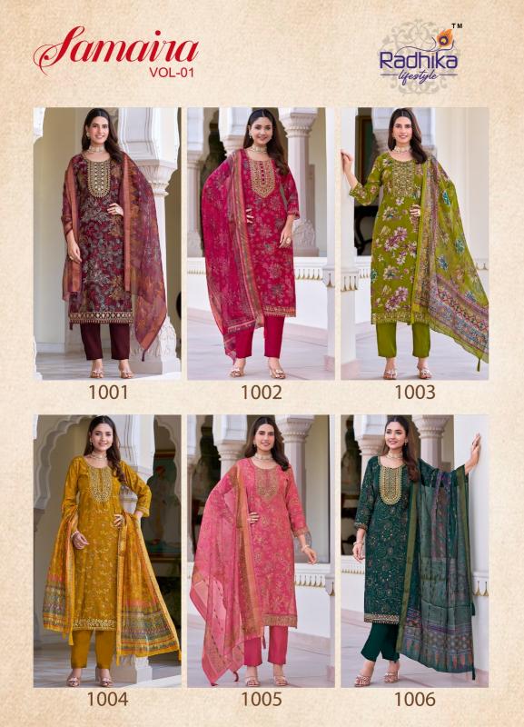 Radhika Lifestyle Samaira Vol 1 catalog indian jaipuri kurtis canada