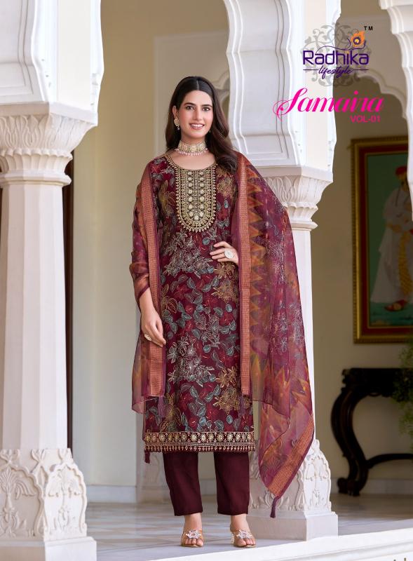 Radhika Lifestyle Samaira Vol 1 catalog indian jaipuri kurtis canada