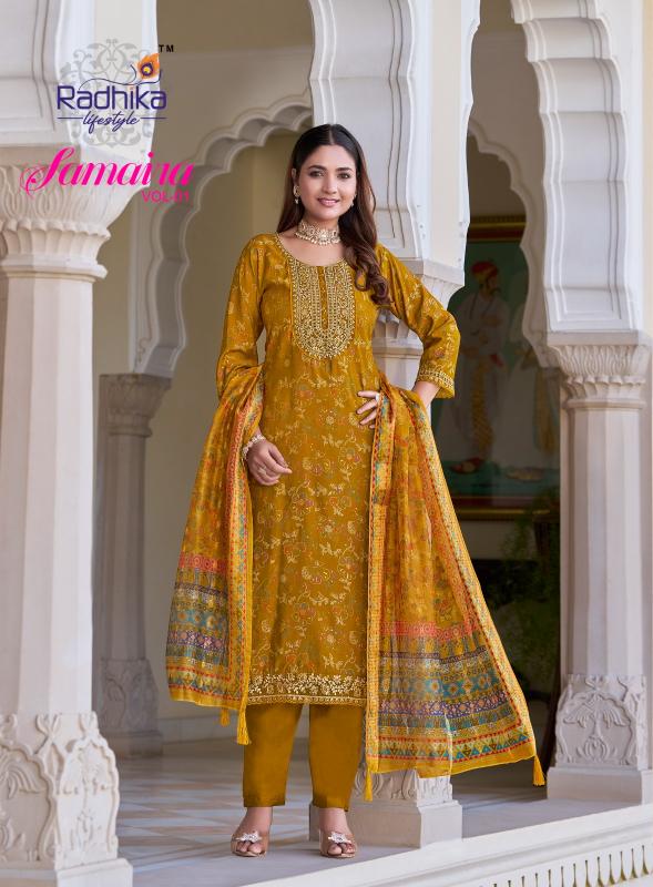 Radhika Lifestyle Samaira Vol 1 catalog indian jaipuri kurtis canada