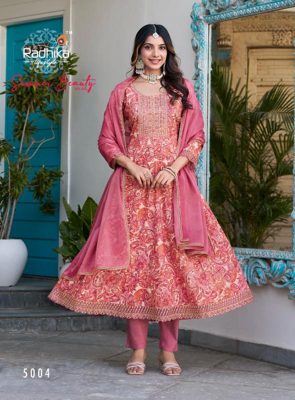 Radhika Lifestyle Summer Beauty Vol 5 catalog indian kurtis online ebay anarkali