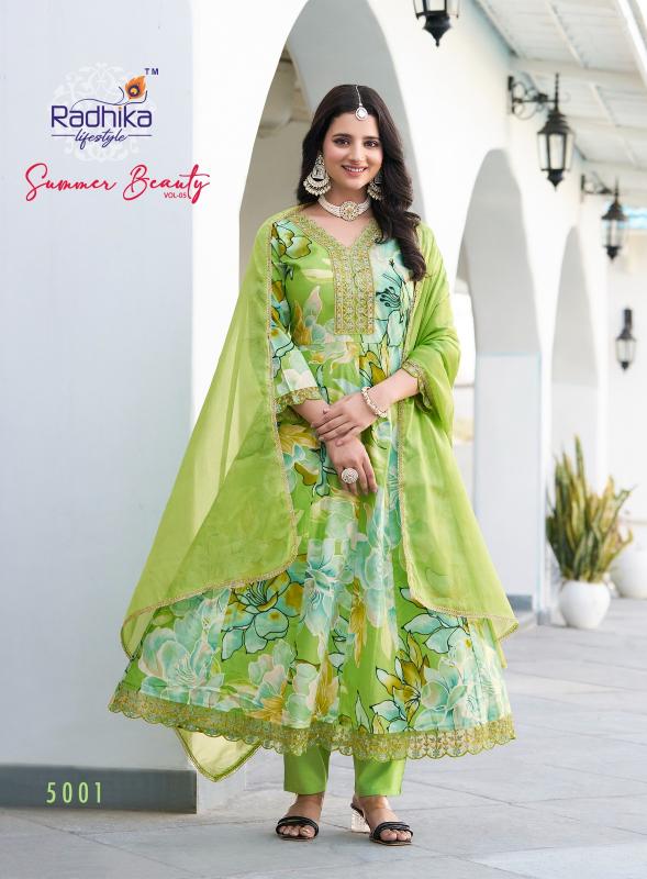 Radhika Lifestyle Summer Beauty Vol 5 catalog indian kurtis online ebay anarkali