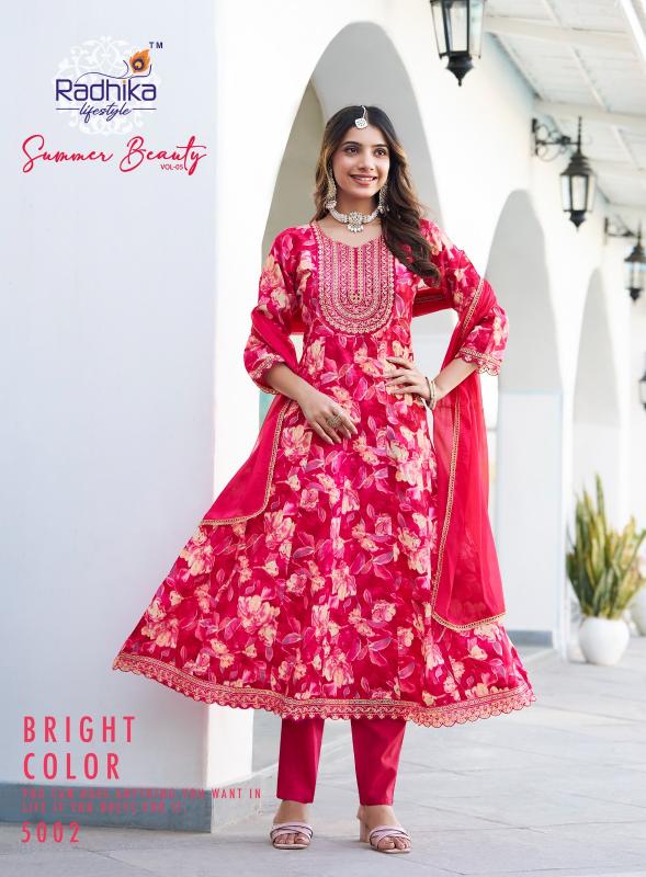 Radhika Lifestyle Summer Beauty Vol 5 catalog indian kurtis online ebay anarkali