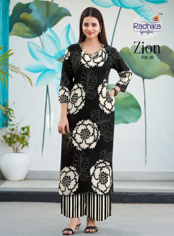 Radhika Lifestyle Zion vol 1 catalog modest co ord set for women 
