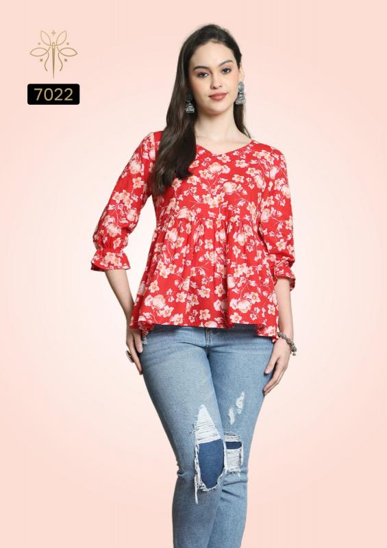 Rajnandini Aaradhya Vol 24 Catalog indian cotton kurti tops for women