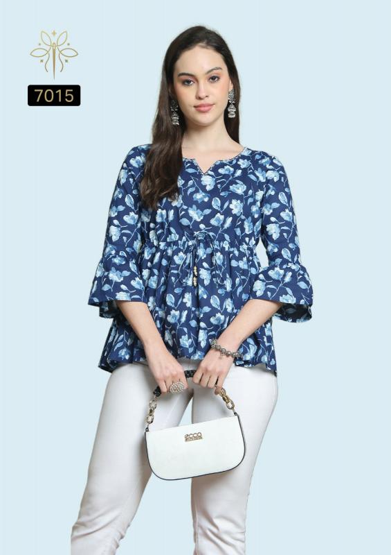 Rajnandini Aaradhya Vol 24 Catalog indian cotton kurti tops for women
